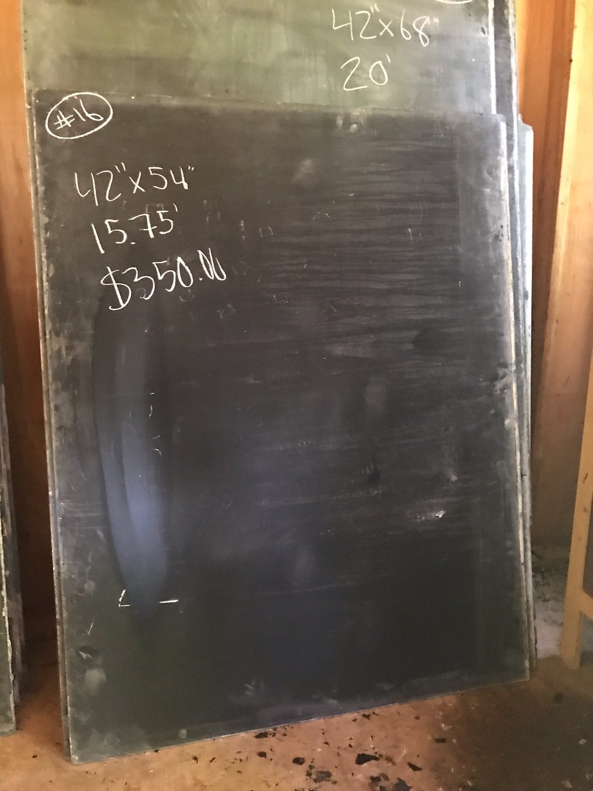 real chalkboard slate stand