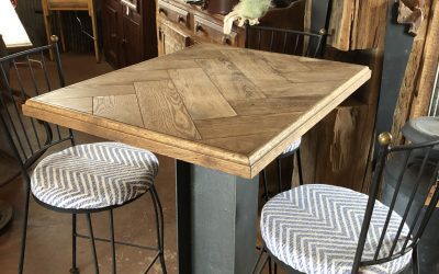 Coop’s Oak Herringbone Pub Table