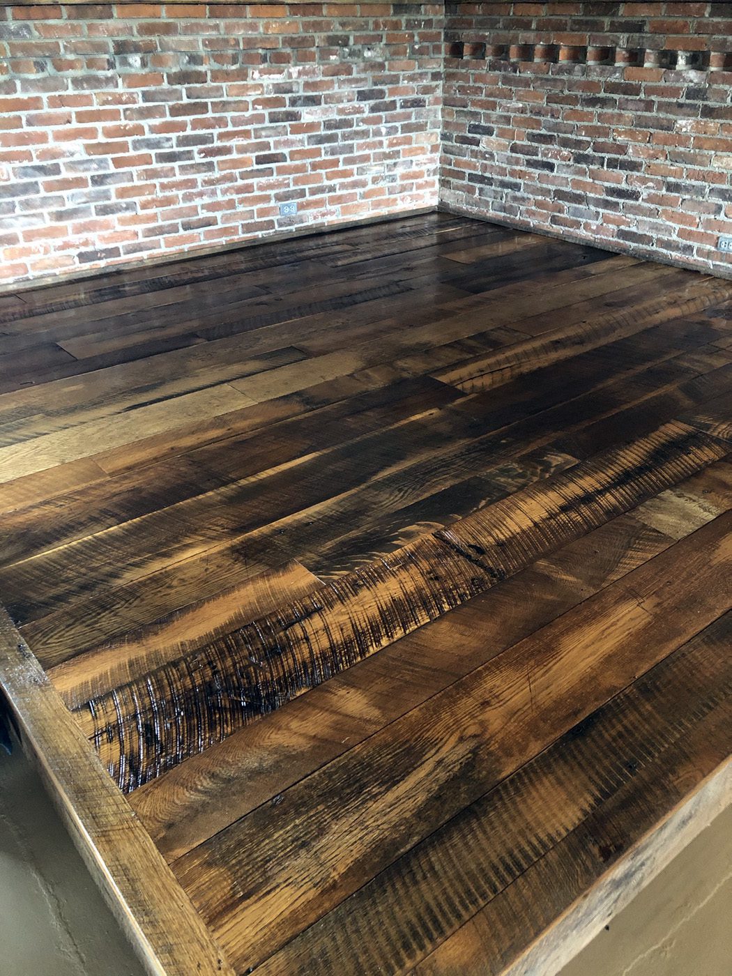 Reclaimed Skip Planed Oak Flooring